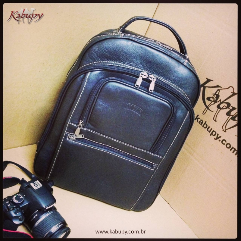 Mochilas de Couro www.kabupy.com.br