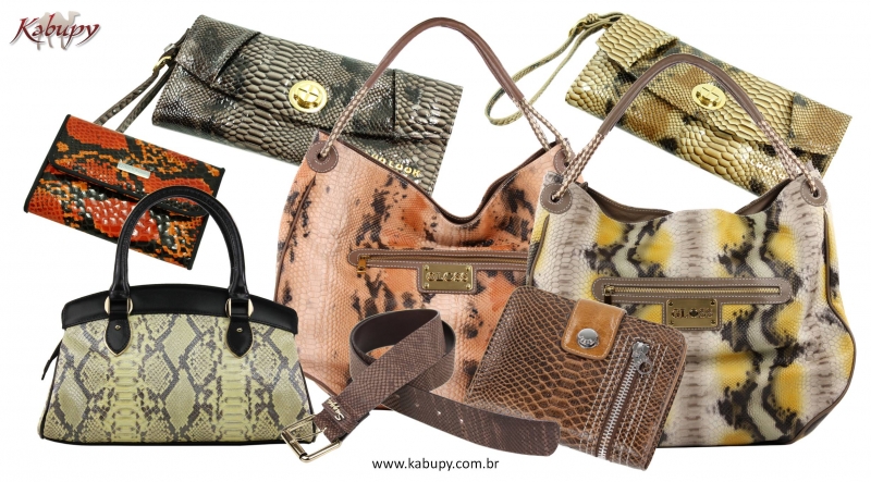 Bolsas Femininas Kabupy - Estampa Réptil