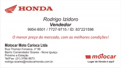 Cartão Honda