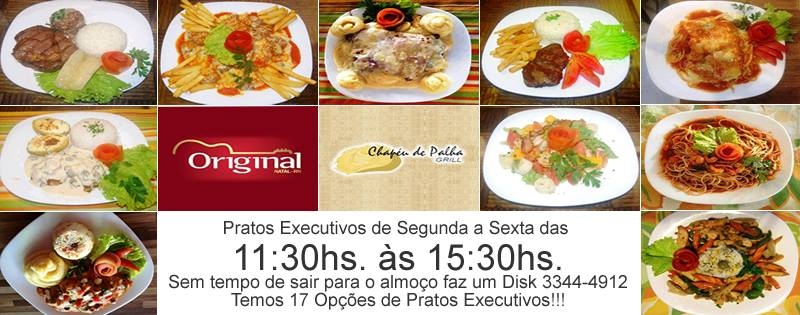 Banner Virtual, Cliente: Restaurante Chapu de Palha e Bar Original. Banner de Pratos Executivos. 