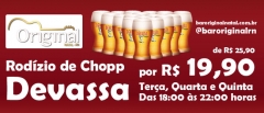 Banner virtual, cliente: bar original. rodízio de chopp.