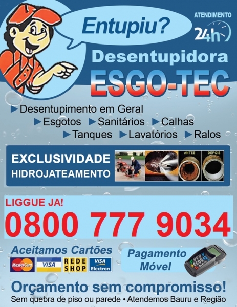 DESENTUPIDORA EM LENÇÓIS PAULISTA 0800 777 9034 ORÇ. SEM COMPROMISSO 