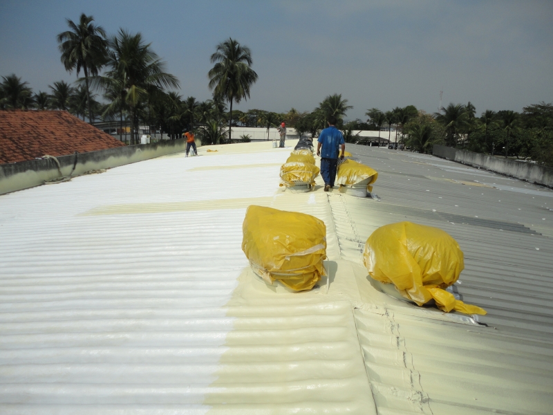Isolamento termico no telhado da Fora Area Brasileira - IMPRESOL