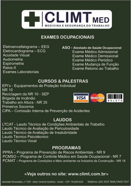 Medicina do Trabalho em Goiânia