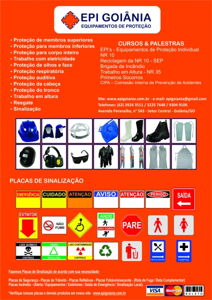 Equipamentos de Proteção em Goiânia