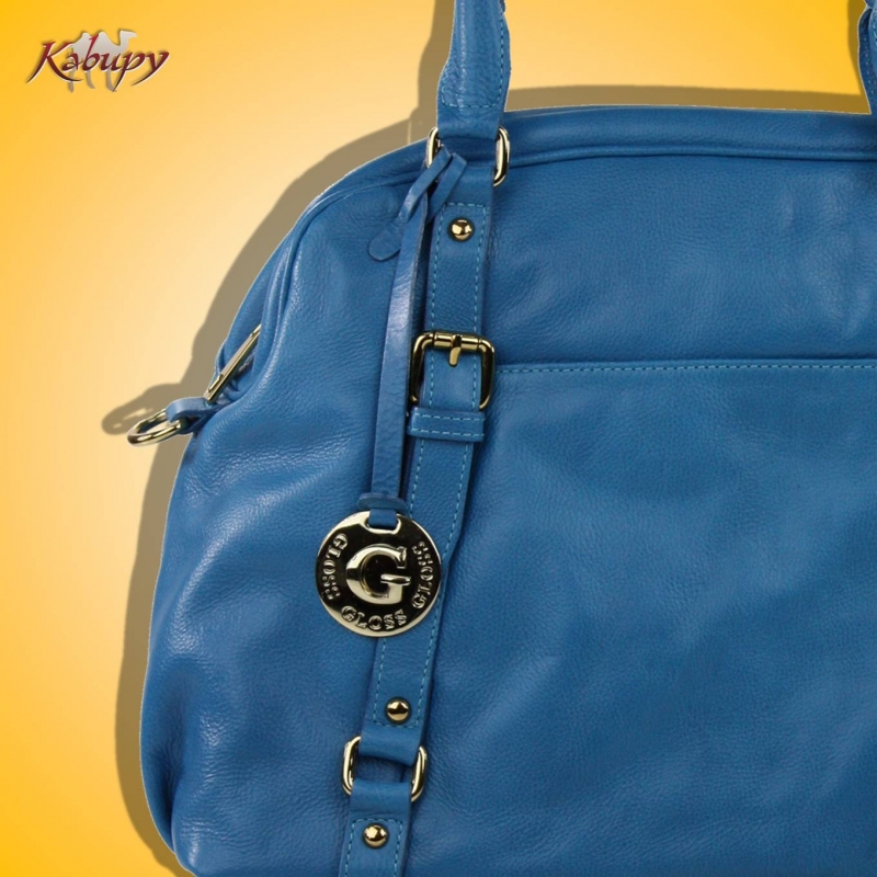 Bolsa Feminina de Couro Kabupy K0324 Azul