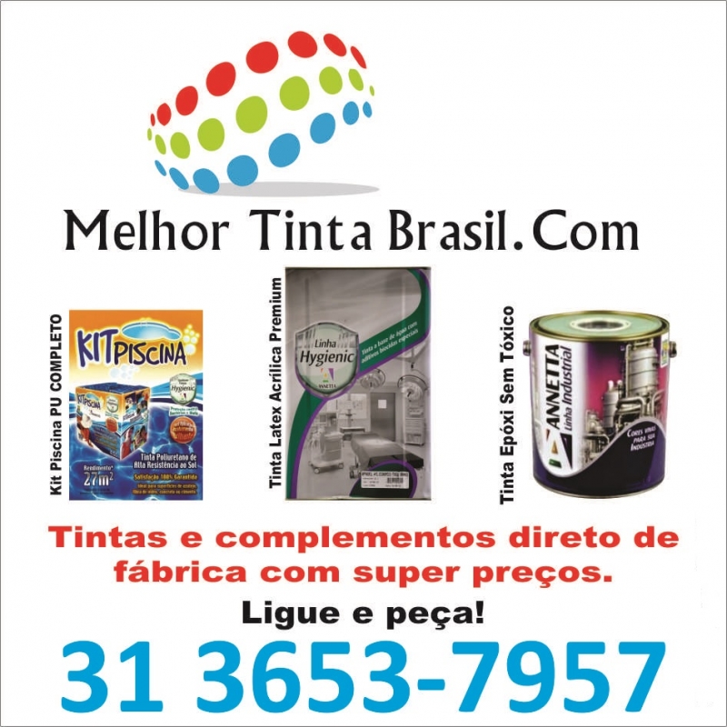 Linha de produtos e contatos