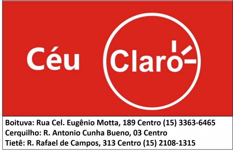 Céu Claro Celulares, Internet e TV Claro em Boituva, Tietê