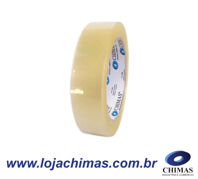 Fita Adesiva CHIMAS Acrlica Transparente 24x100m Disponvel em BOPP 40 Micras