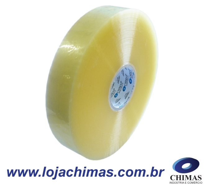 Fita Adesiva CHIMAS Acrlica Transparente 48X1200M Disponvel em BOPP - 45 Micras Ideal para Mquina Fechadora de Caixas.