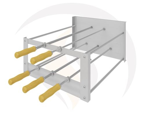 - Churrasqueira Rotativa Sob Medida - Produto em inox 304 - Regulagem de velocidade dos espetos - voltagem 110/220 Volts - Garantia total de 12 meses - Foto ilustrativa