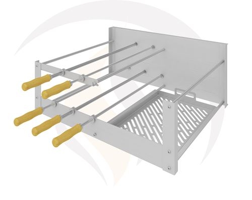 - Churrasqueira Rotativa Sob Medida - Produto em inox 304 - Regulagem de velocidade dos espetos - voltagem 110/220 Volts - Garantia total de 12 meses - Foto ilustrativa