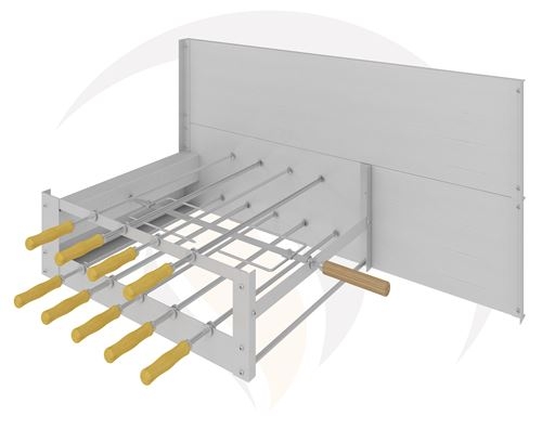 - Churrasqueira Rotativa Sob Medida - Produto em inox 304 - Regulagem de velocidade dos espetos - voltagem 110/220 Volts - Garantia total de 12 meses - Foto ilustrativa