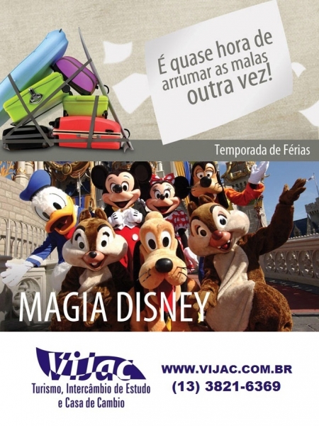 Disney - Temporada de Férias - Vijac Turismo
