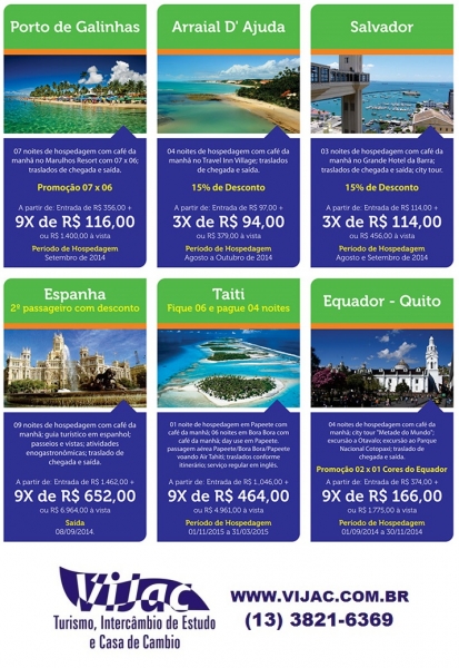 Promoção - Vijac e Tourline