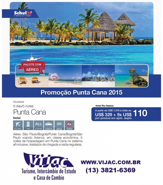 Promoção Punta Cana 2015 - Vijac