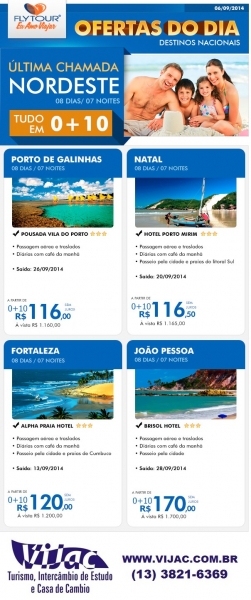 Ofertas do Dia - Vijac e Flytour