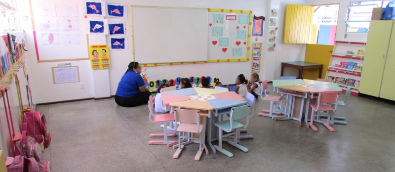 Sala de aula do infantil.