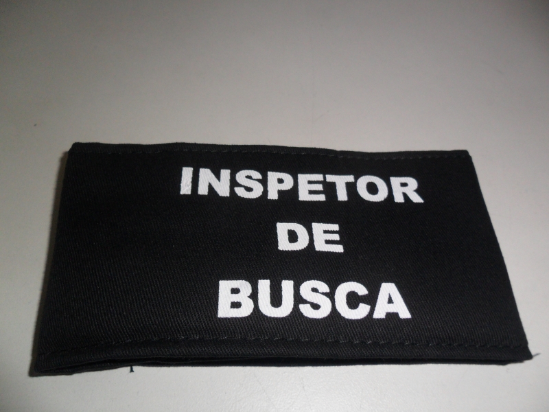 Braadeira de identificao para inspetor de busca