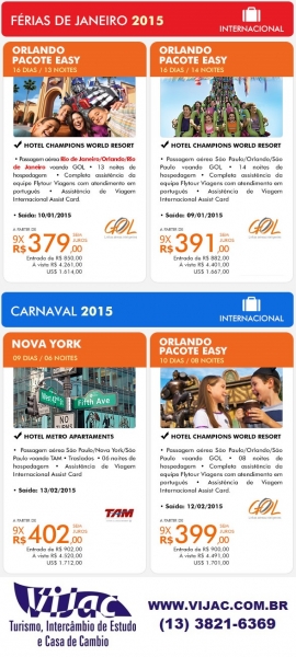 Ferias Janeiro 2015 - Vijac e Flytour