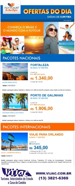 Ofertas do Dia - Vijac e Flytour