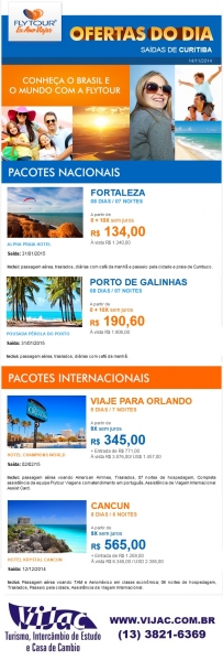 Ofertas do Dia - Vijac e Flytour