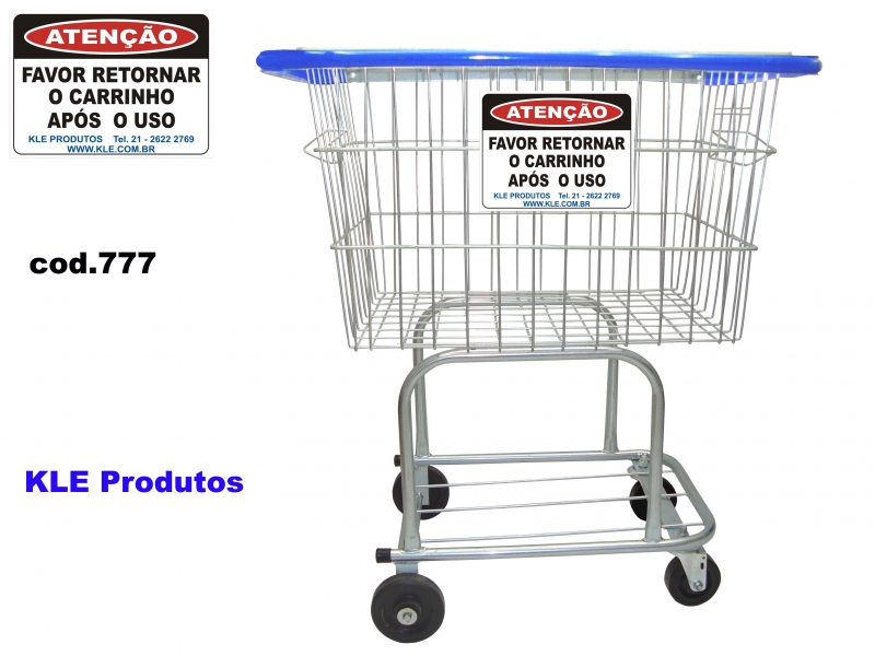 Carrinho de compras 140L - placa