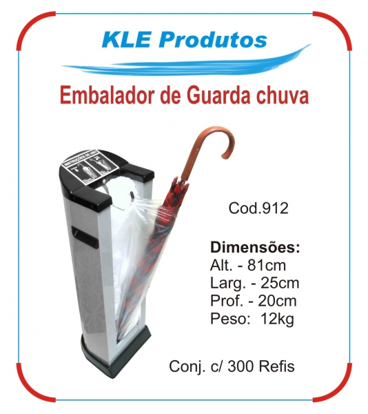 Embalador de Guarda chuva com refil