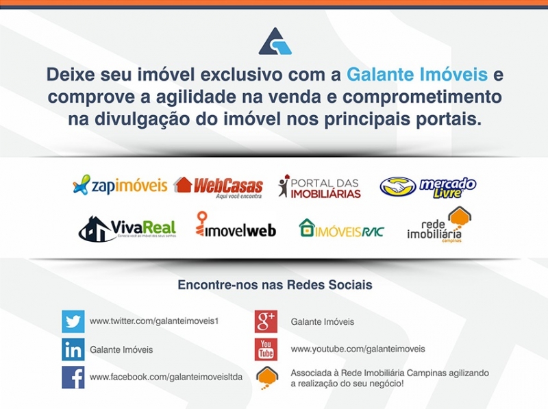 Imobiliária Galante em Campinas. Compra, venda e locação de Imóveis.