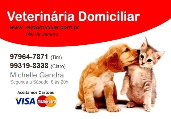 Dra. Michelle Gandra, Veterinária domiciliar no Rio de Janeiro - tel 97964-7871 (whatsap)