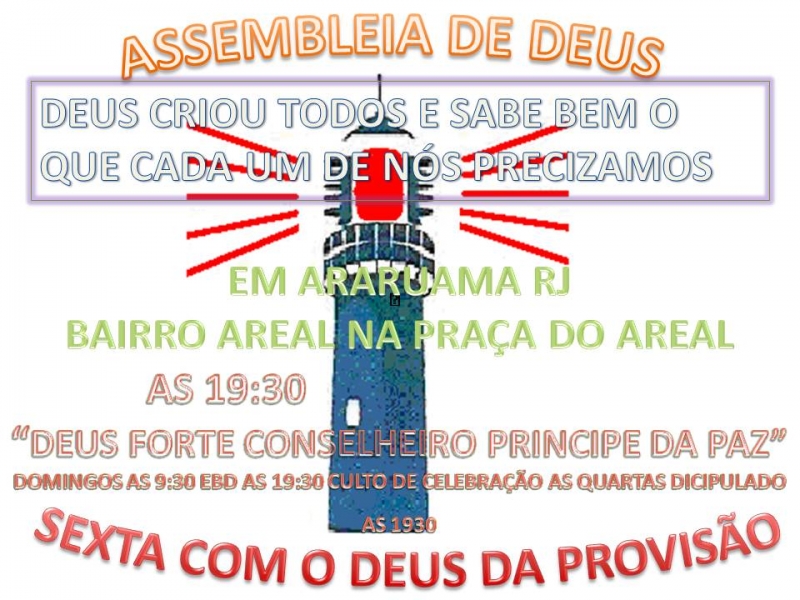 Assembleia De Deus em Araruama Ministerio Petrópolis sede regional Quissama-RJ No Litoral ADAPQ