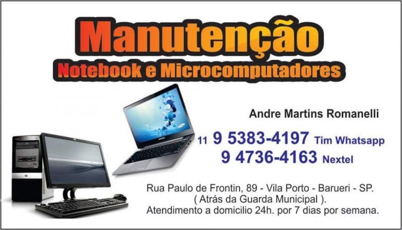 Manutenção de Computadores e Notebooks em Barueri SP