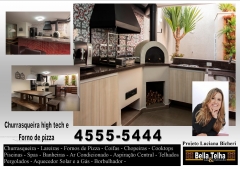 Churrasqueira, forno de pizza, churrasqueira com coifa, churrasqueira moderna, bella telha 11-4555-5444 #arquitetalucianabicheri #churrasqueira #fornodepizza