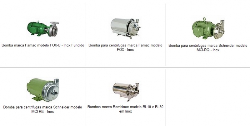 Bombas Inox - Sanitárias