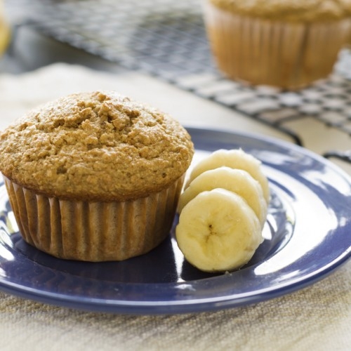 Muffins Fit de Banana com Chia e Aveia