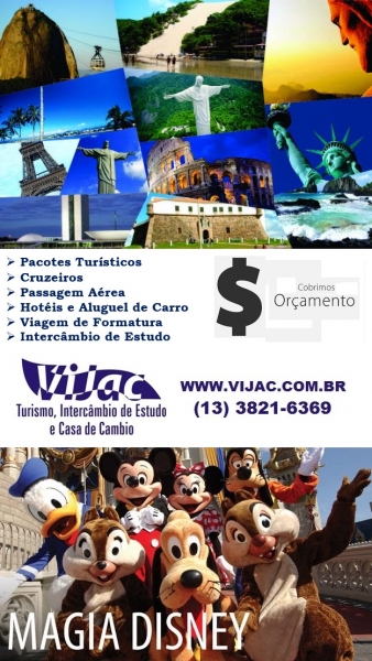 Vijac - Turismo, Intercâmbio de Estudo, Casa de Câmbio, Financeira, Comércio de Ouro e Comércio de Energia Solar