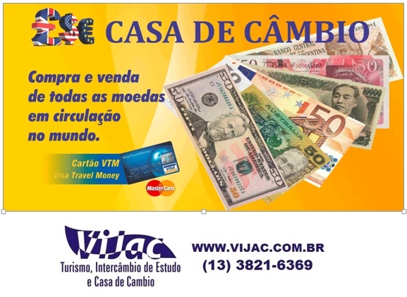 Vijac - Turismo, Intercâmbio de Estudo, Casa de Câmbio, Financeira, Comércio de Ouro e Comércio de Energia Solar