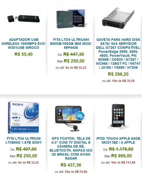 Grande Variedade de Produtos da Melhor Qualidade