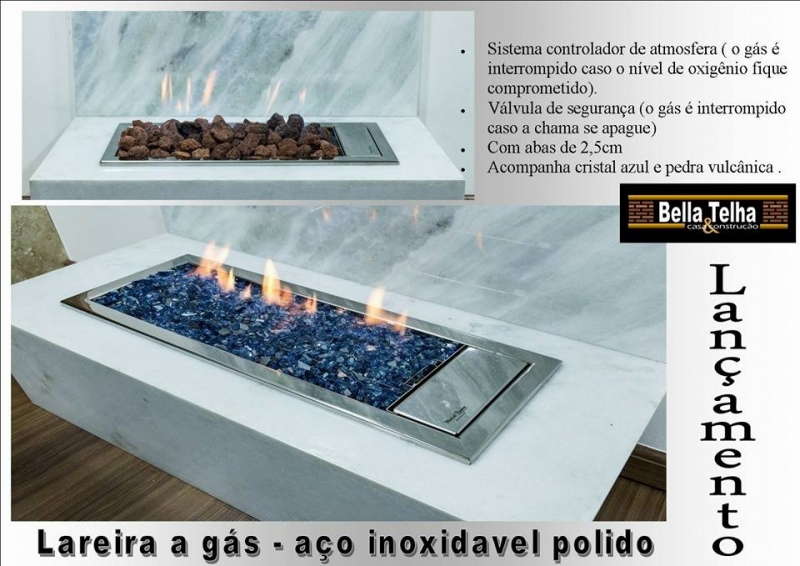 lareira com cristais, lareira com vidro,lareira em inox, lareira de embutir, lareira de inox, lareira sem fumaça, lareira linda, lareira a gas com pedra vulcanica, lareira a gás, lareiras, é na BELLA TELHA 11-4555-5444