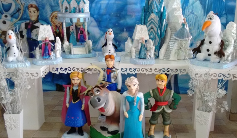 Frozen - Tema para montagem em mesa tradicional ou mesa provenal