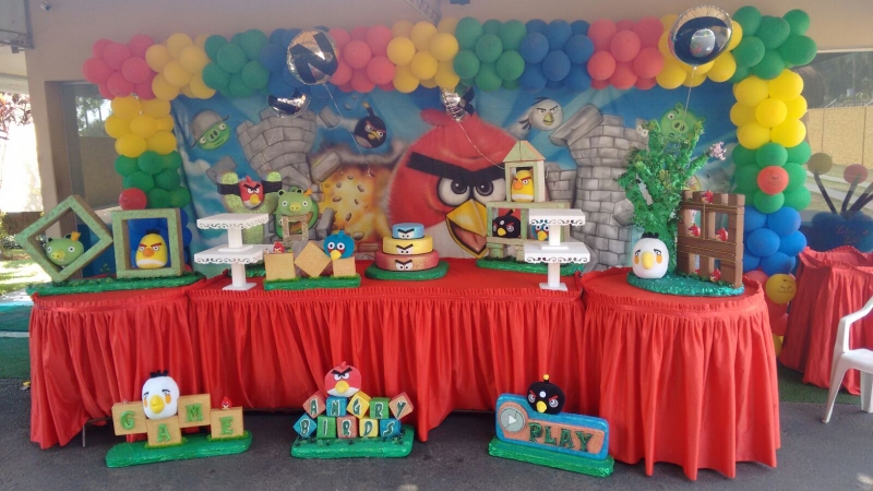 Tema Angry Birds #MariaFumacaFestas - Sua festa de aniversrio infantil sem riscos de 