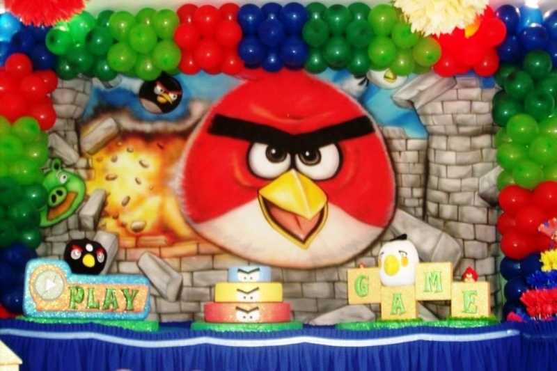 Tema Angry Birds #MariaFumacaFestas - Sua decorao de aniversrio infantil sem 