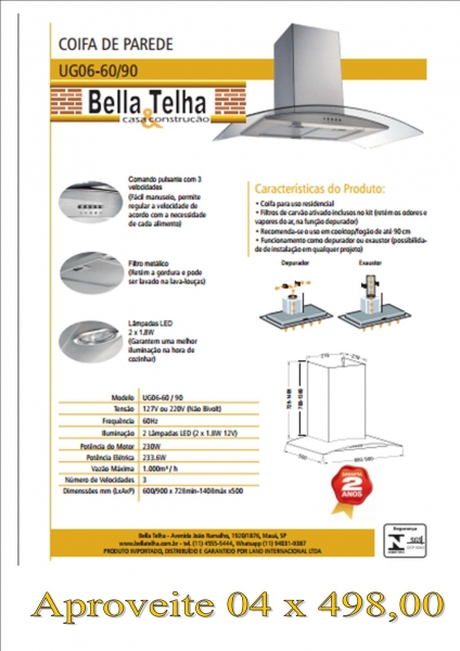 coifas é na Bella Telha, fabricamos sua coifa na medida, formato, cor e material desejado, fale conosco e surpreenda-se 