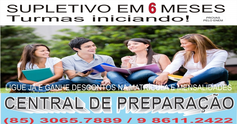 Supletivo Rpido! Vamos voltar a estudar para recuperar o tempo perdido?