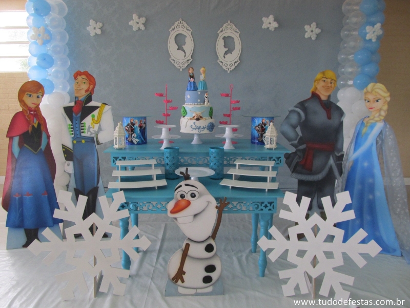 decoração festa Frozen