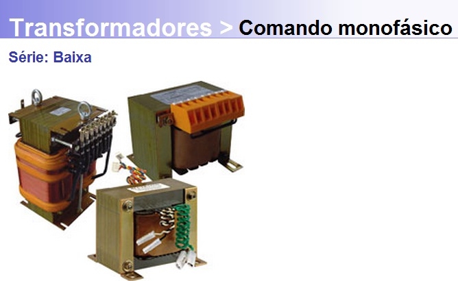 Transformador Comando monofásico