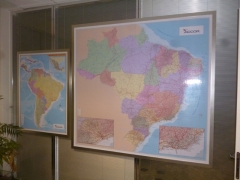 Mapa brasil - quadro magnético