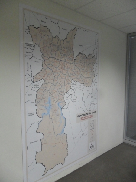 Mapa Municpio de SP e Subprefeituras