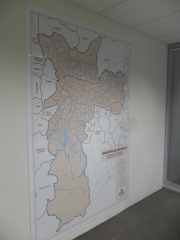 Mapa município de sp e subprefeituras