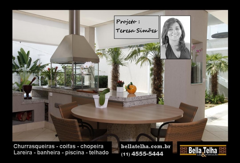 churrasqueira em casa, casa com churrasqueira, churrasqueira para apartamento, churrasqueira de apartamento, churrasqueira de predio, churrasqueiras, churrasqueira com coifa, grill, grelha pra churrasqueira, motor para churrasqueira. Projeto da arquiteta Teresa Simões